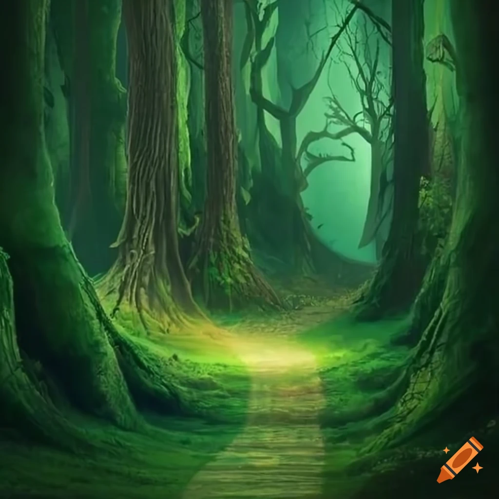 Path through a magical forest