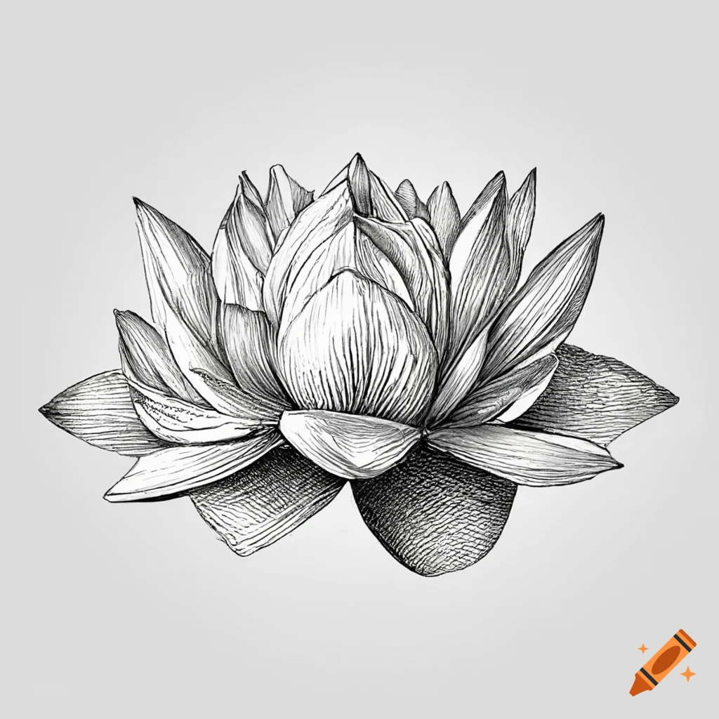 Lotus Flower Drawing Images - Free Download on Freepik-saigonsouth.com.vn