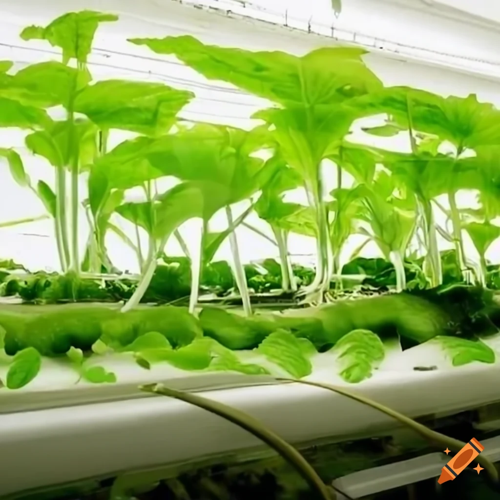 indoor plant in a modern industrial farming setup