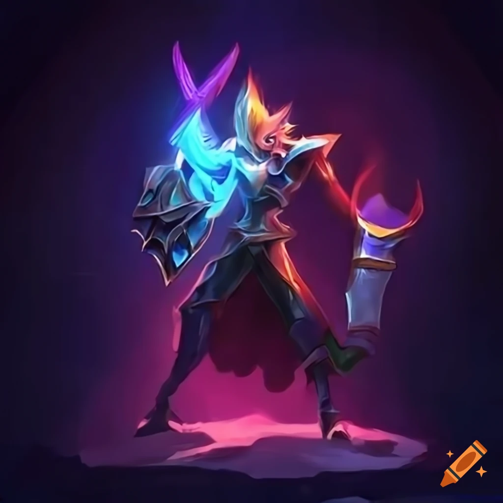 clip-art-of-a-gamer-winning-a-race-in-league-of-legends-on-craiyon