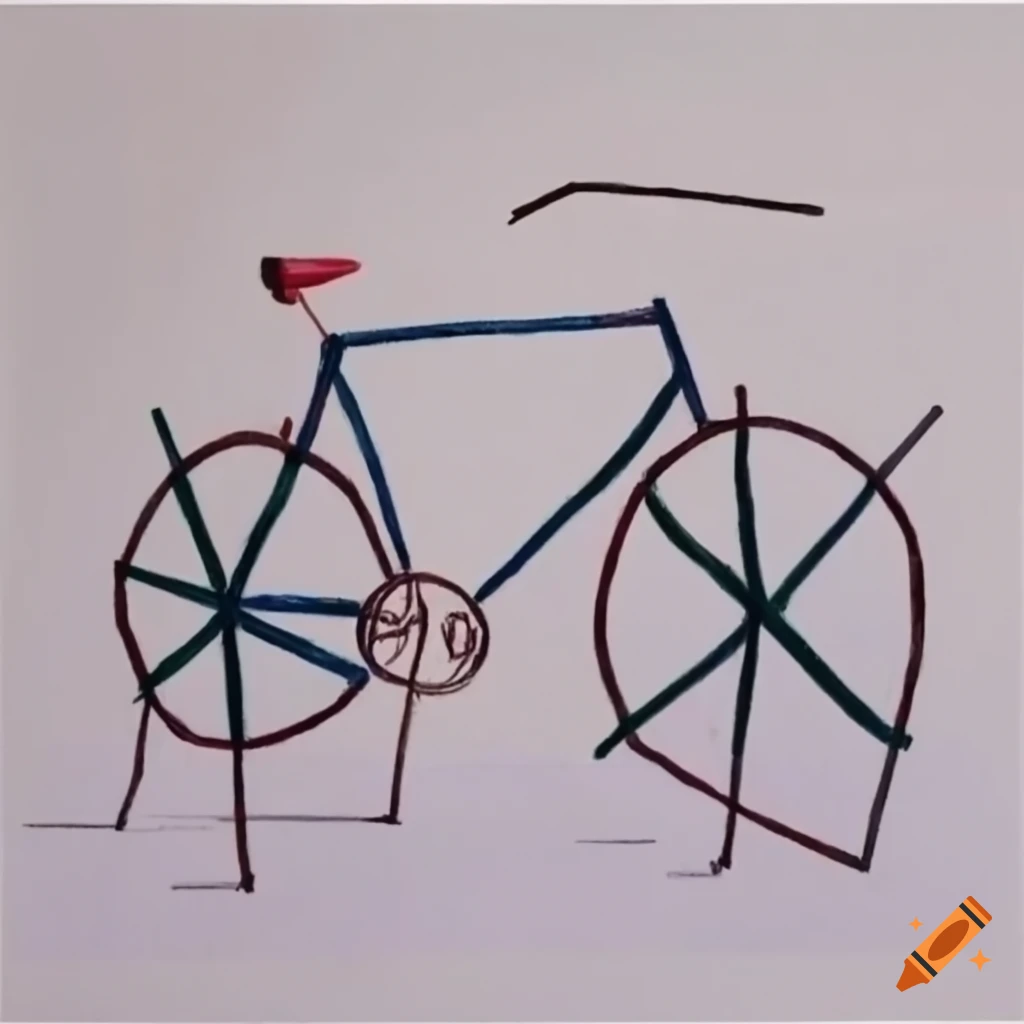 How to draw a bicycle (bike). Easy drawing tutorial - YouTube