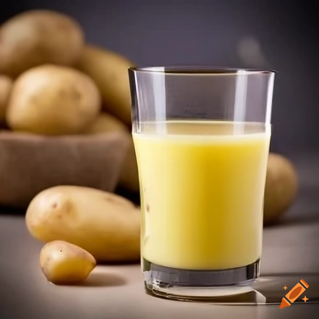 Fancy potato juice drink on Craiyon