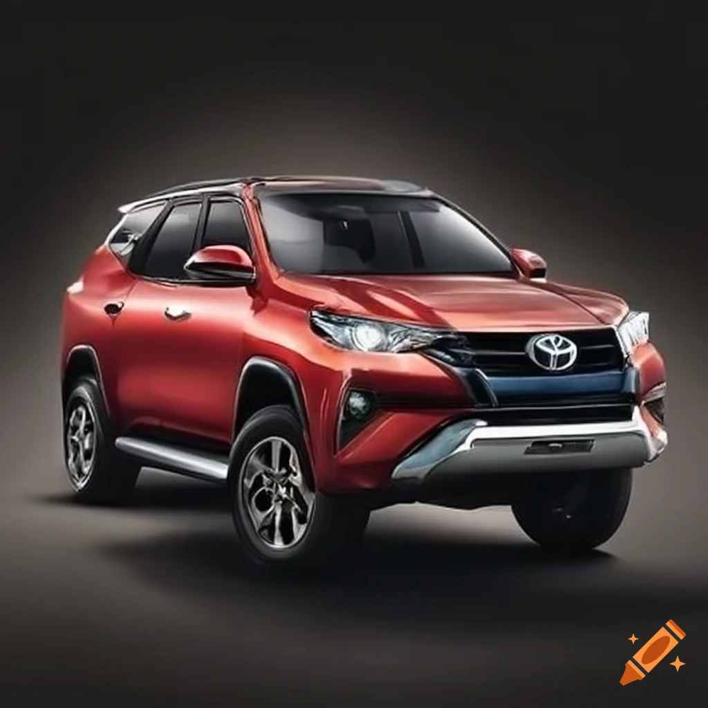 young man standing with a Toyota Fortuner