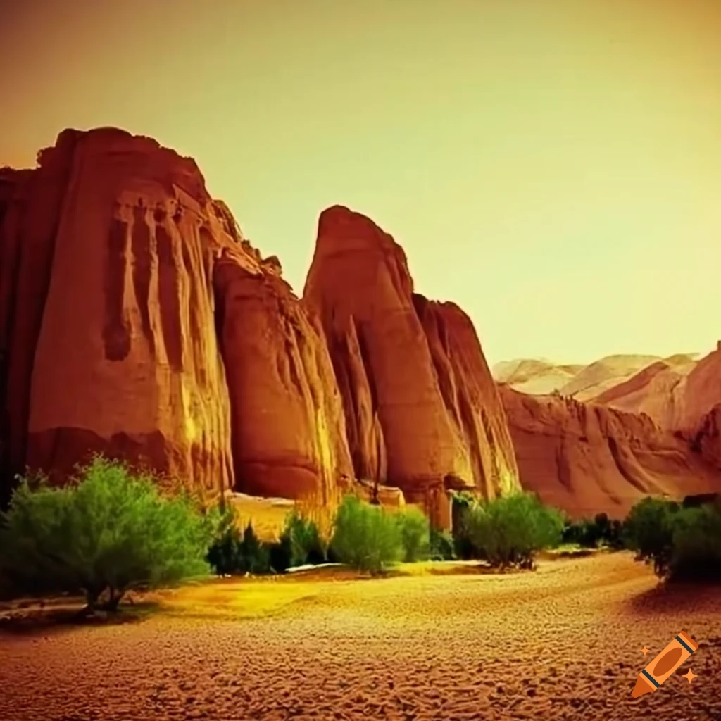 Unique Art Deco Architecture In Bamiyan Valley On Craiyon