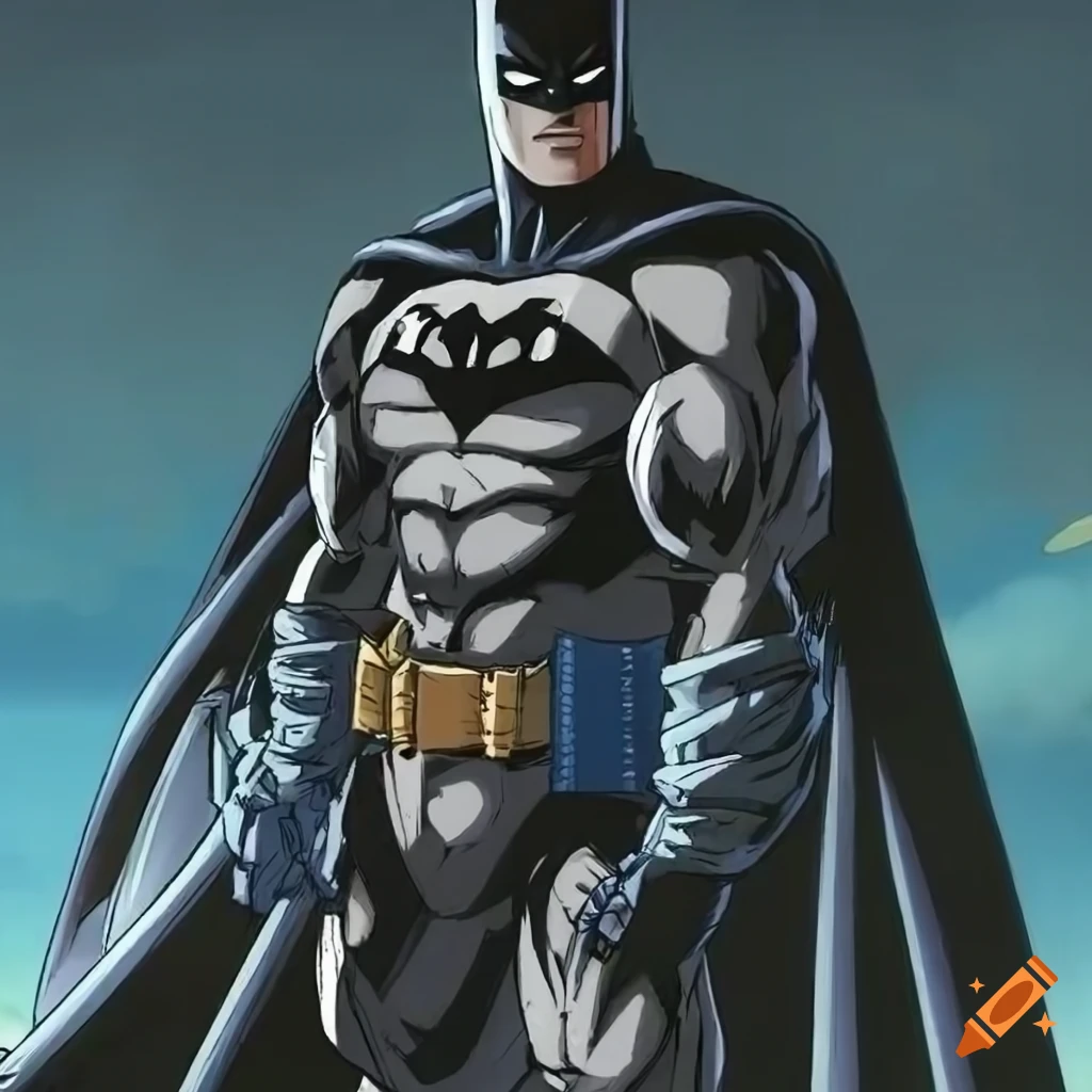 manga cover art featuring Batman and Dragonball Z characters
