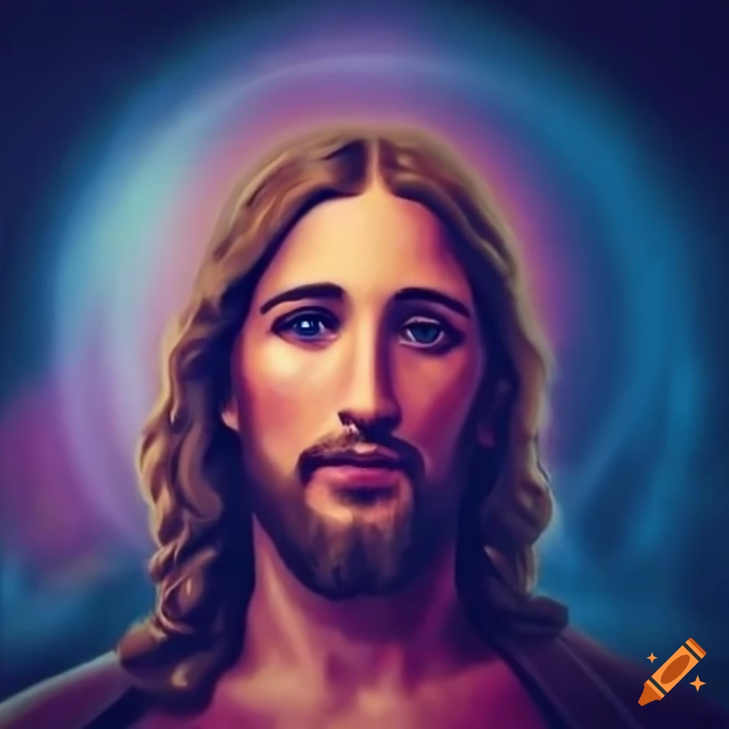 Artistic depiction of jesus on Craiyon