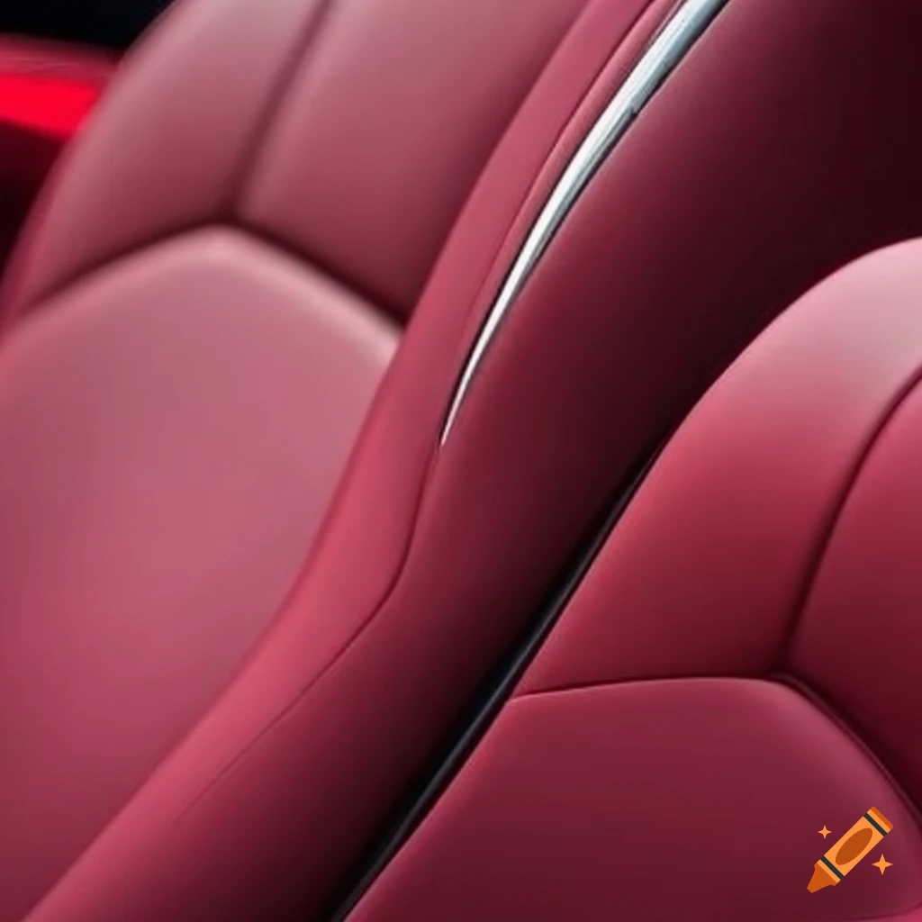 asientos color vino para coches de lujo deportivos