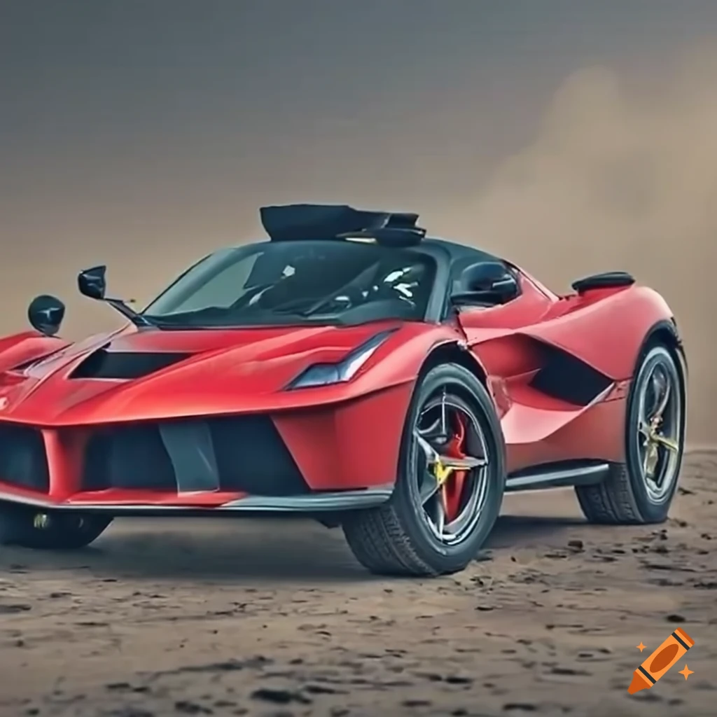 off-roading with a LaFerrari