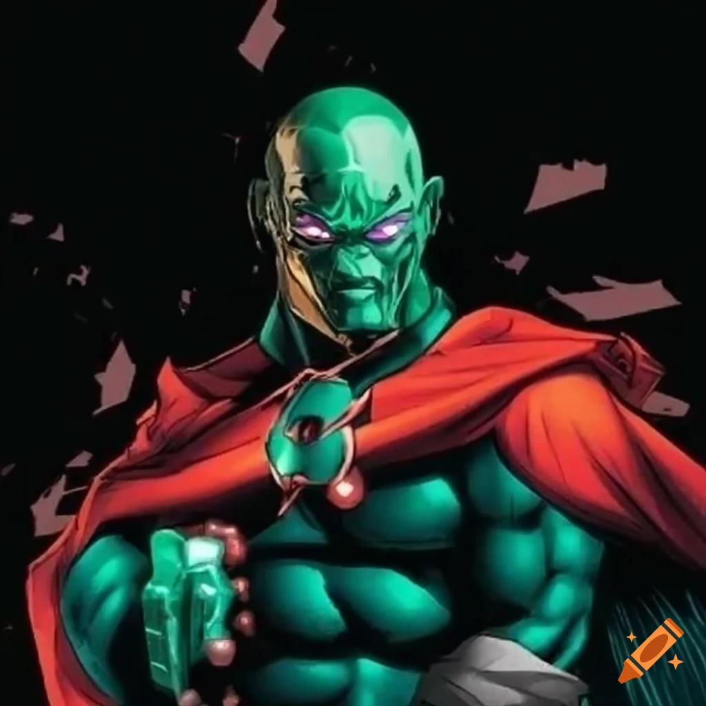 illustration of a comic book villain