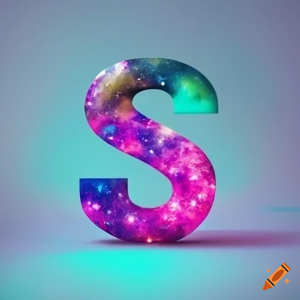 Galaxy themed letter s logo on Craiyon