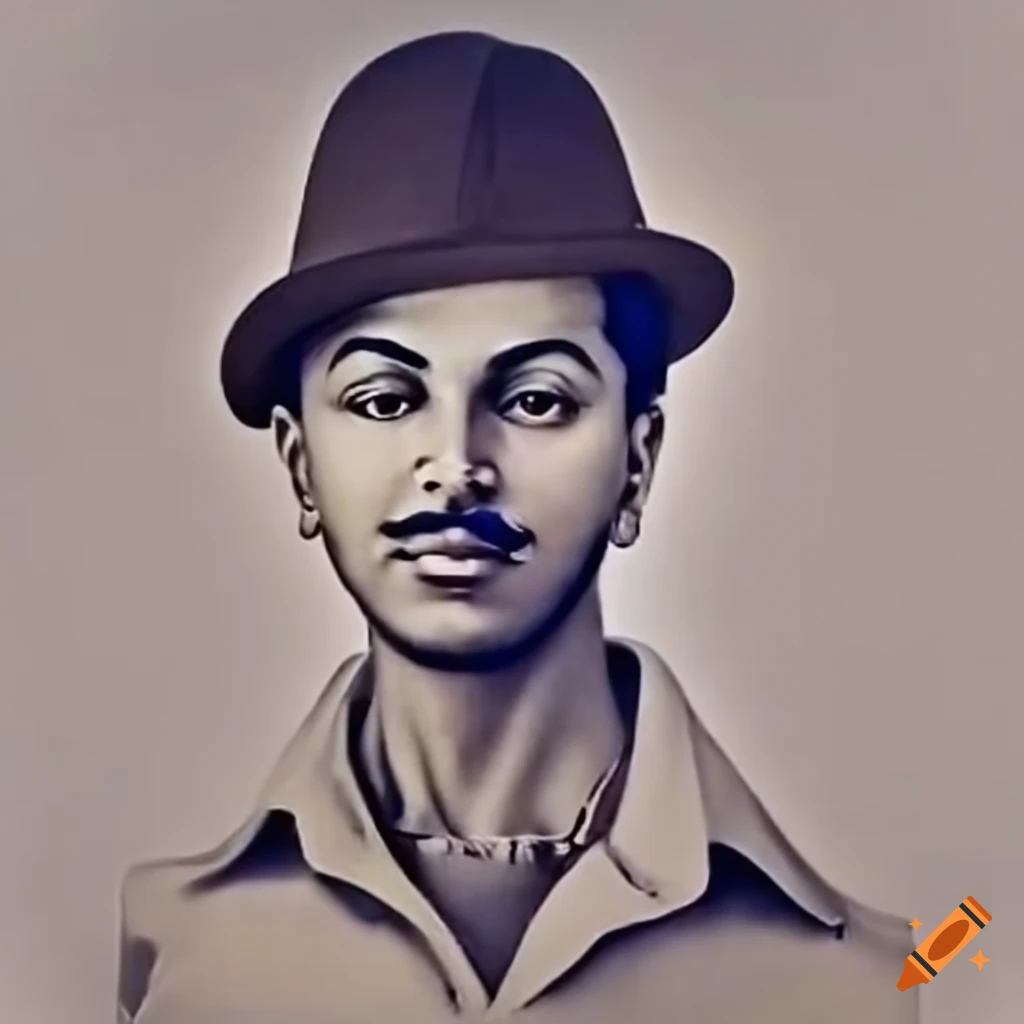 Bhagat Singh Drawing by Nitin Gambhir | Saatchi Art
