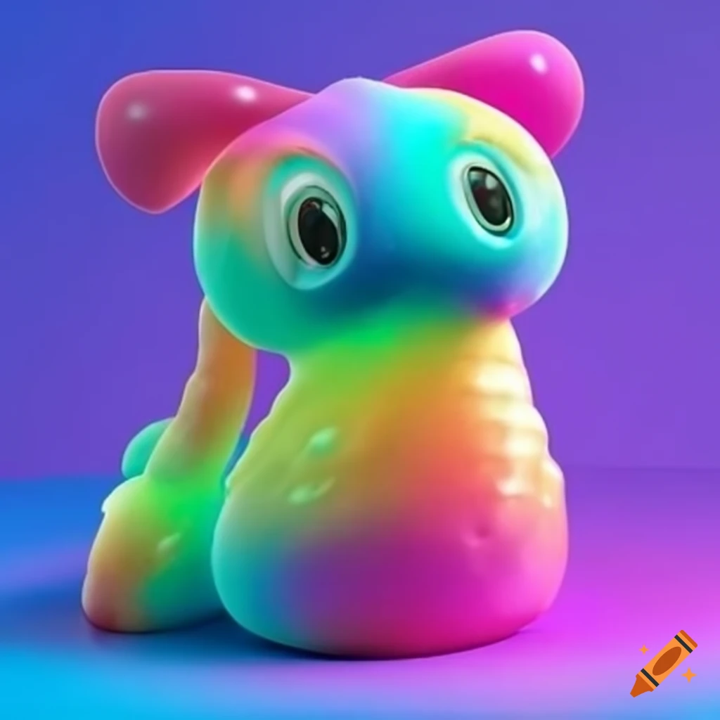 Colorful jelly neopet with wings