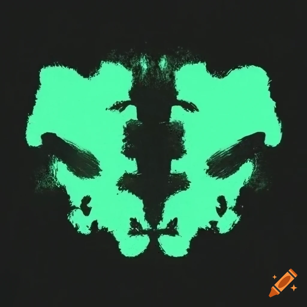 abstract-mint-green-rorschach-test-on-black-background