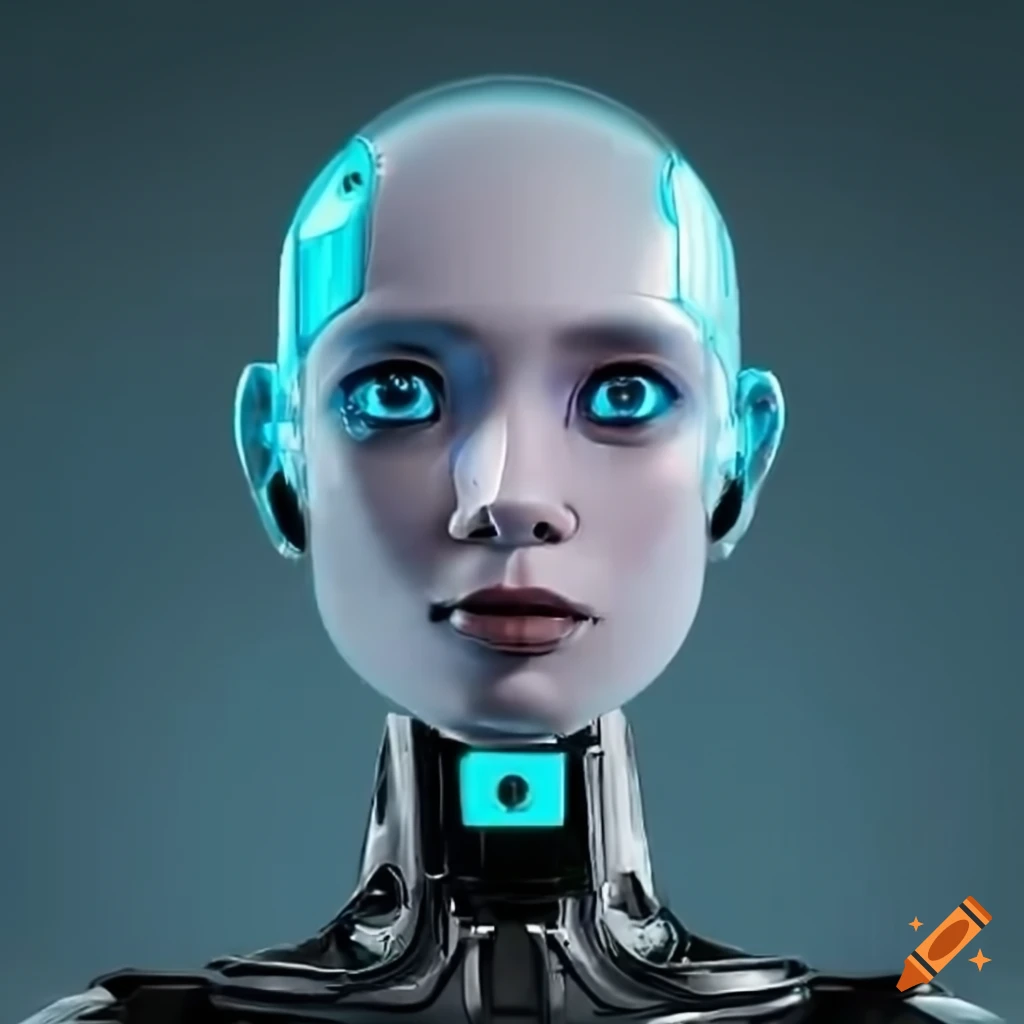 image of a friendly AI robot