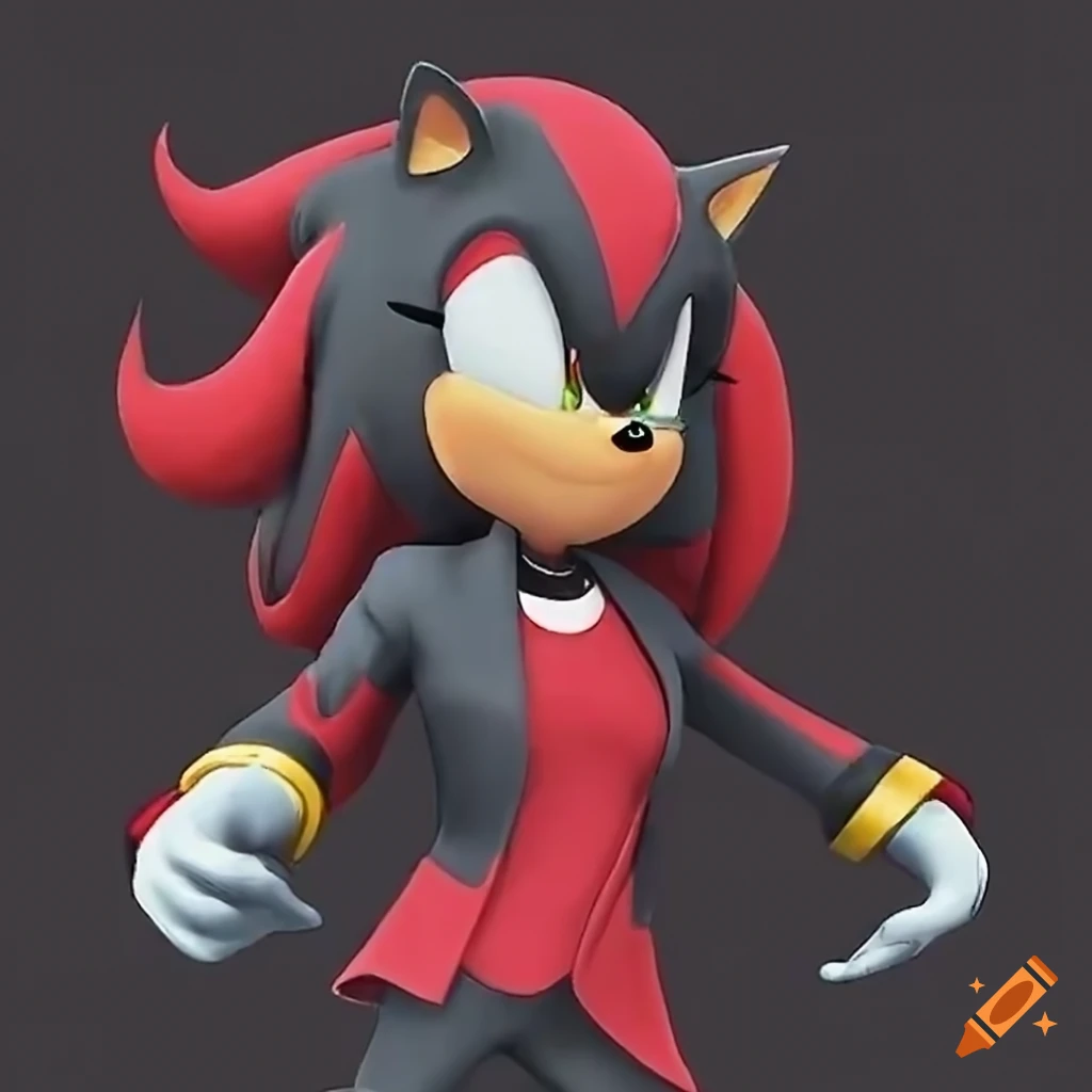 Shadow the Hedgehog and Amy giving fashion advice on Craiyon
