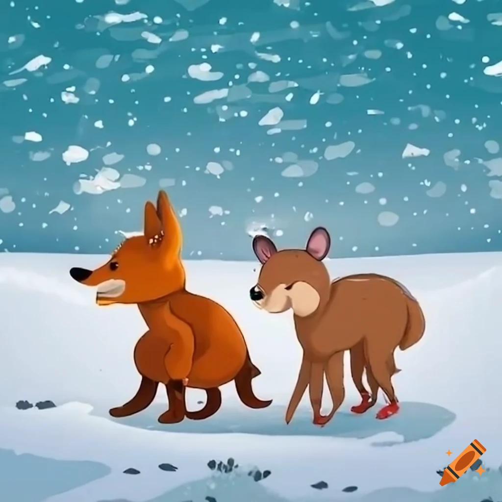 cute-animals-playing-in-the-snow