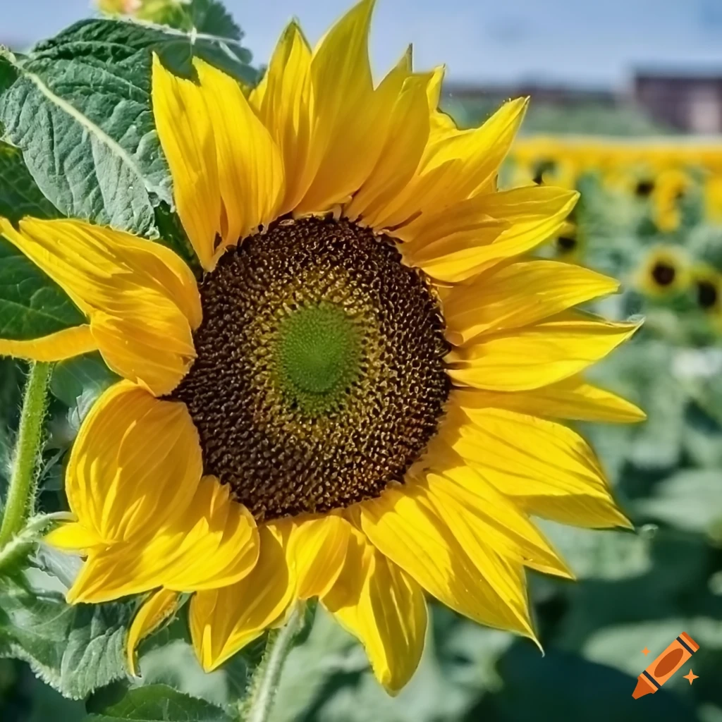 high quality photo of a sunflower in a pot