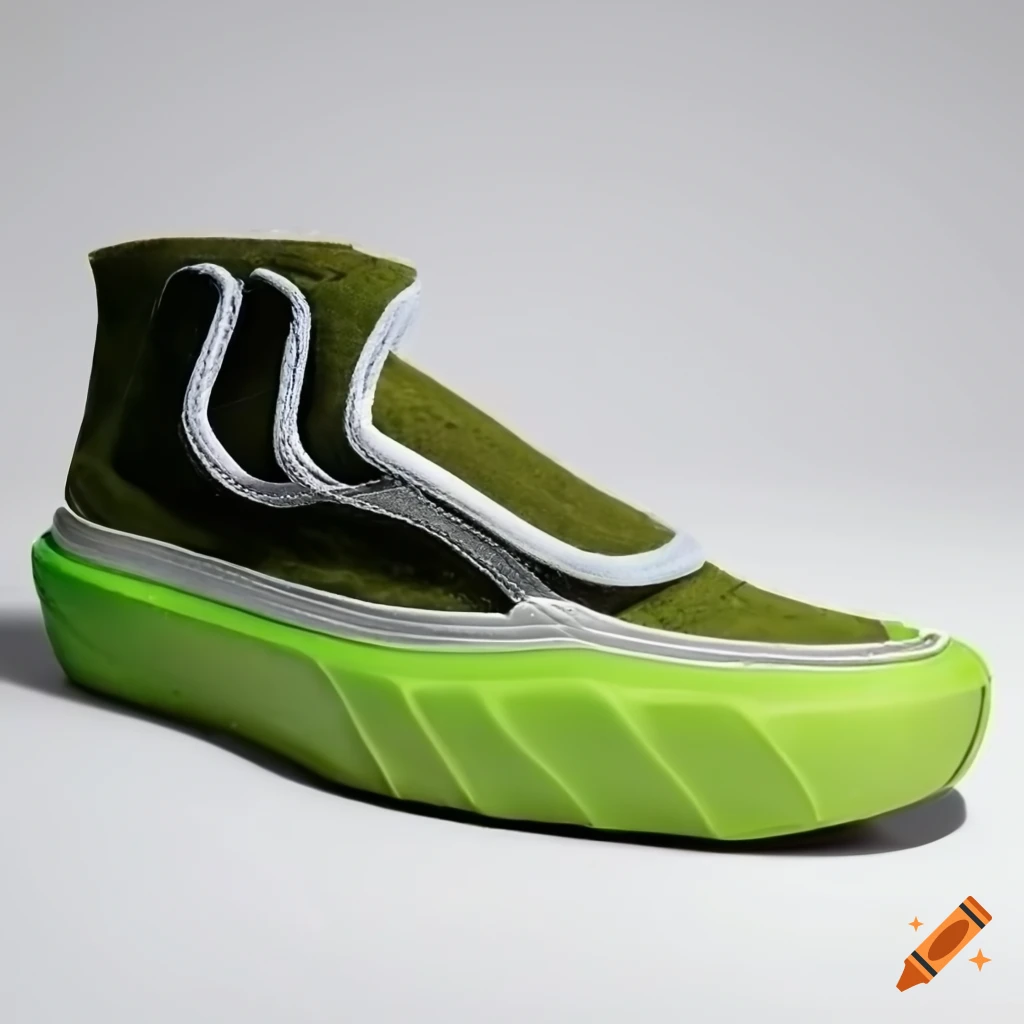 Bulky futuristic vans shoes with organic design on Craiyon