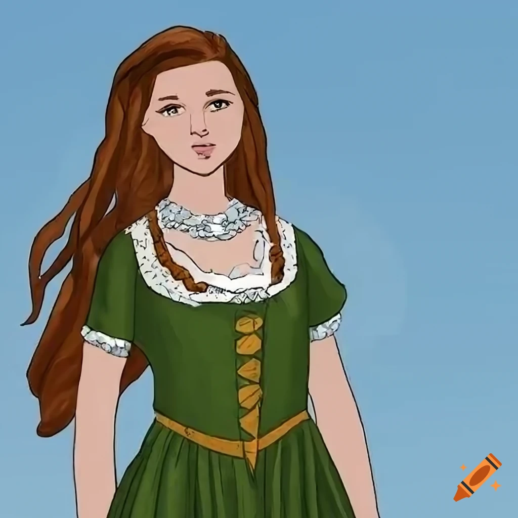 teenage-girl-in-peasant-dress-standing-at-crossroads-on-craiyon