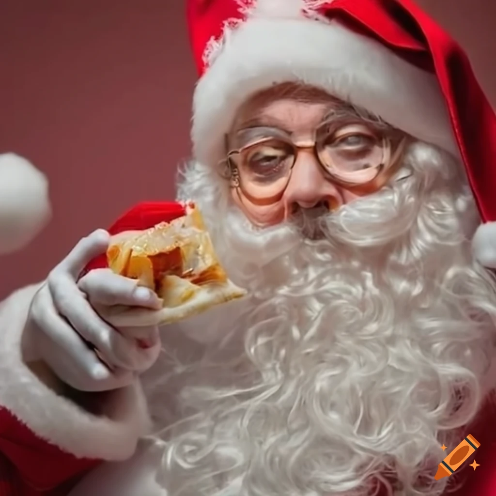 Santa Claus enjoying Turkish Delights
