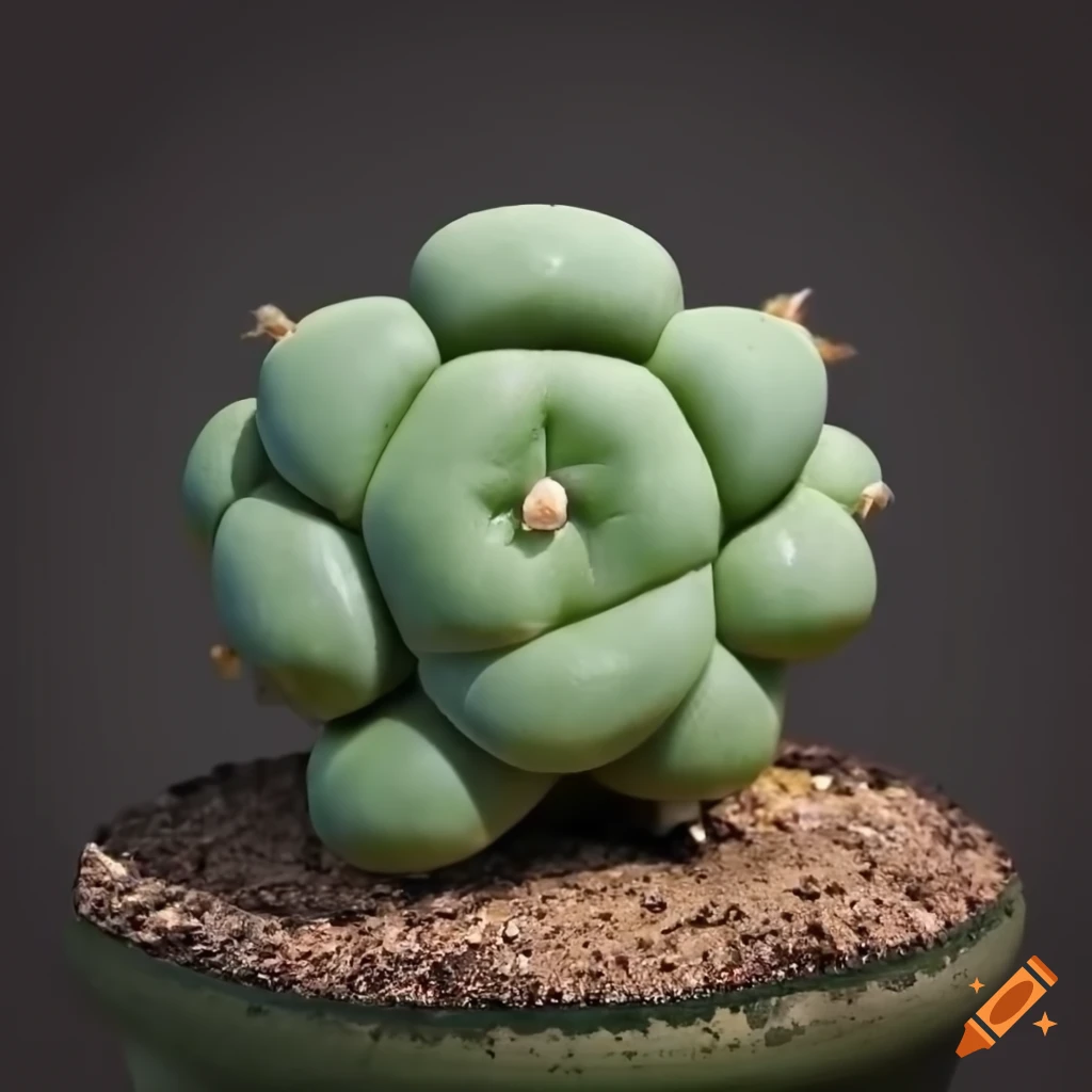 artistic texture of a lophophora cactus
