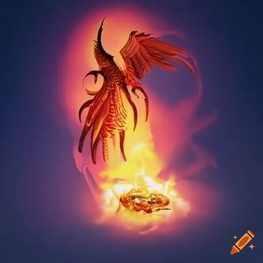 Image of a gas burner and phoenix on Craiyon