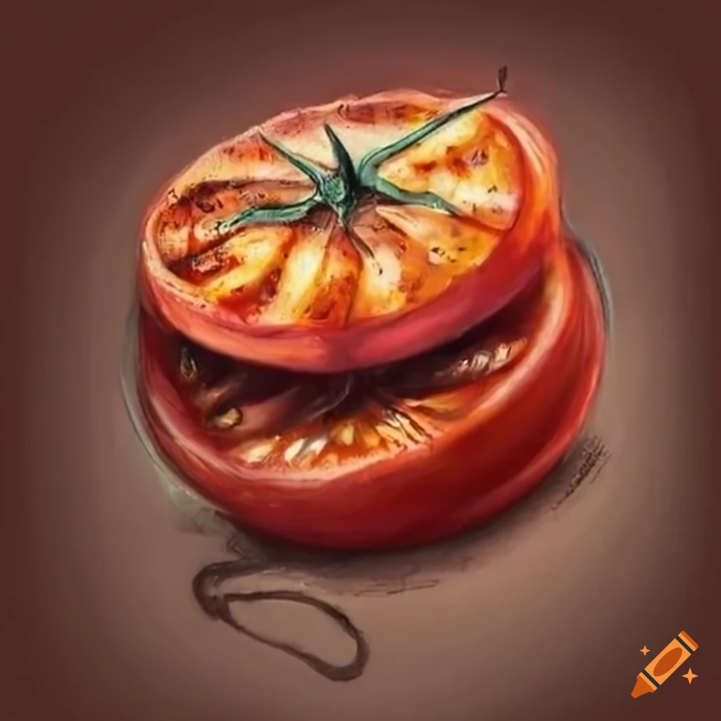 illustration-of-a-magic-card-featuring-a-grilled-tomato