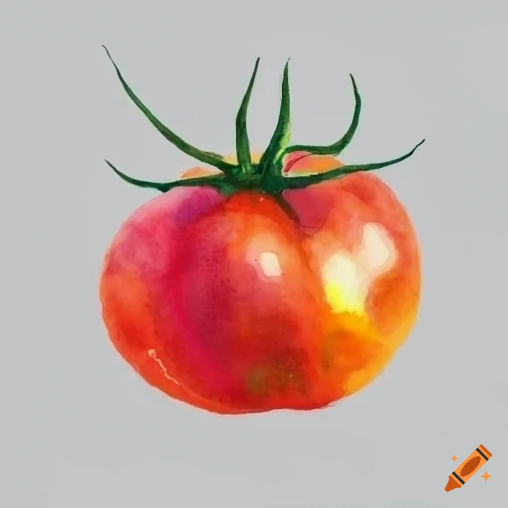 How to Draw a Tomato - Easy Drawing Tutorial For Kids