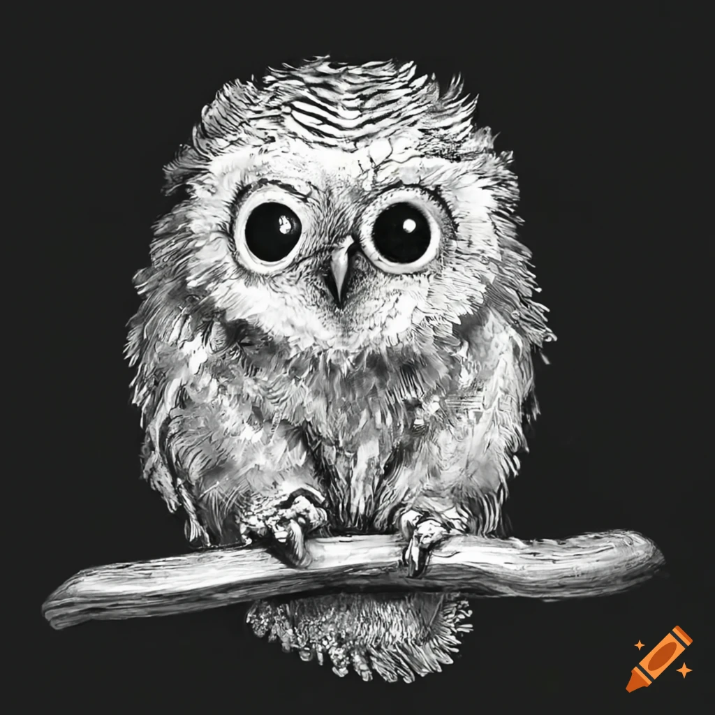 funny baby owl enjoying a pickle