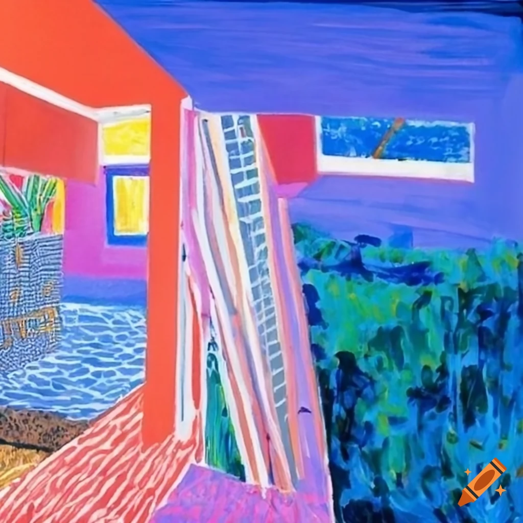Special shaped Spatial Structure By David Hockney On Craiyon