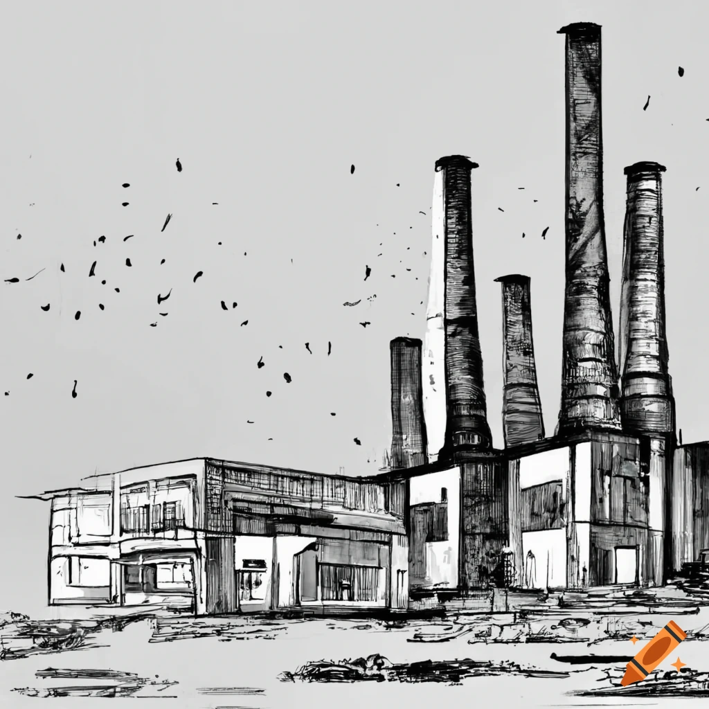 Vector Artistic Drawing Illustration Of Smokestack Industry Or Factory Air  Pollution Stock Illustration - Download Image Now - iStock
