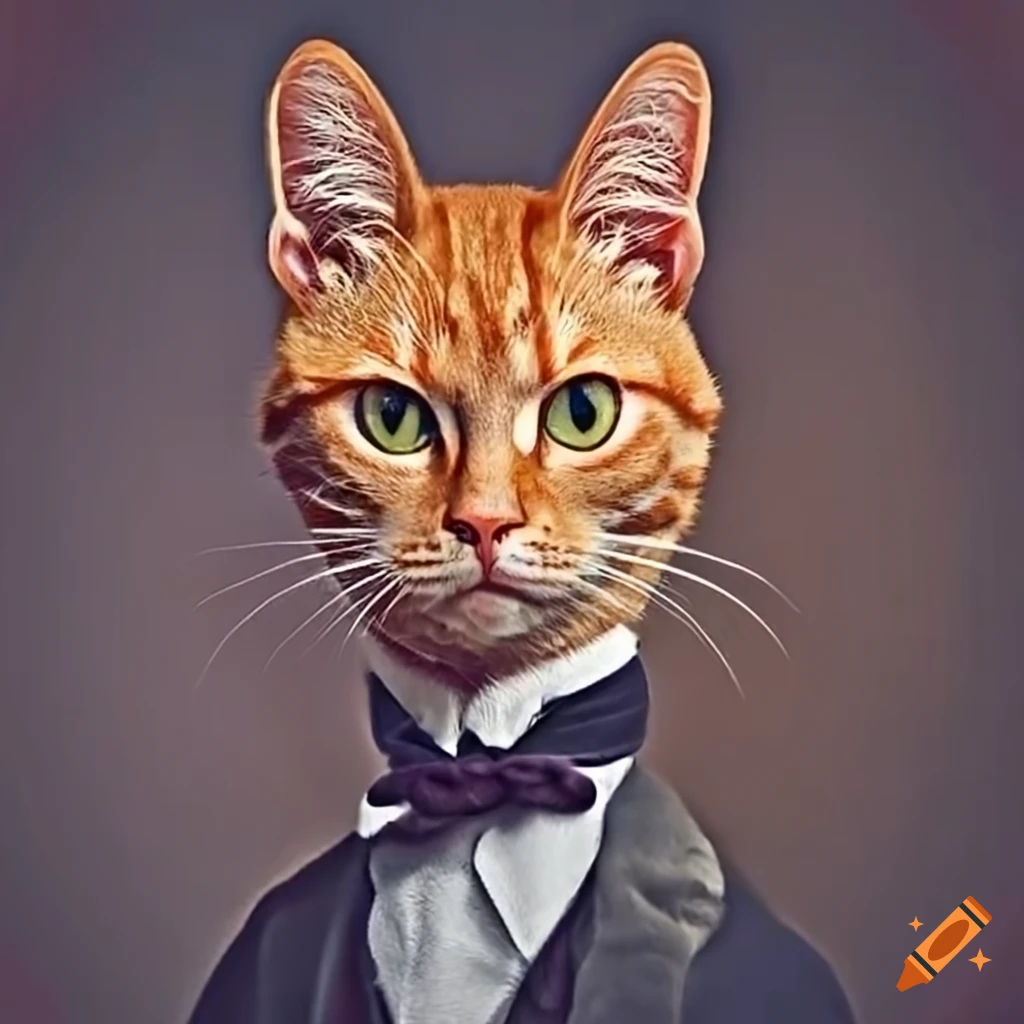 Orange cats posing elegantly