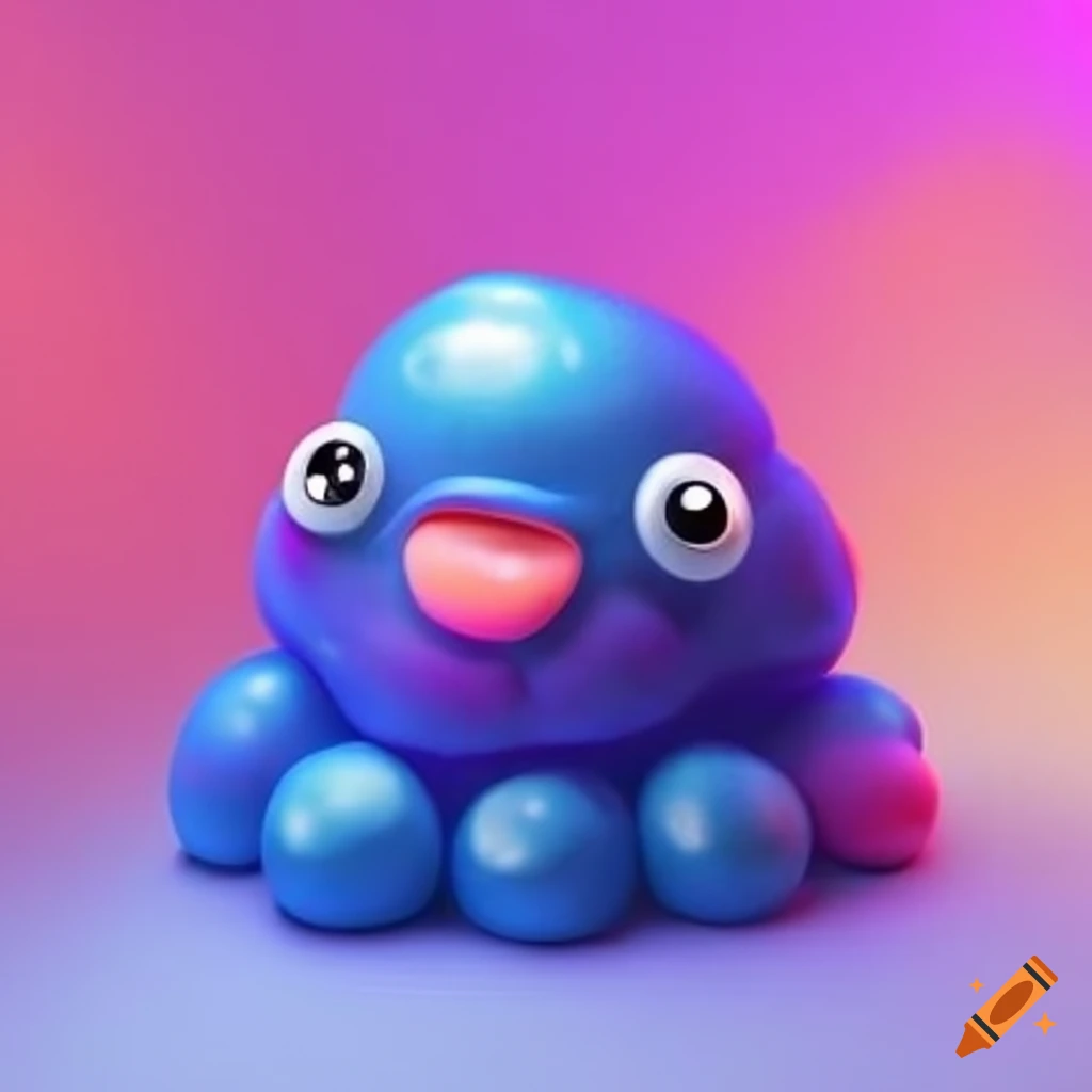 3d neopet blob made of jelly