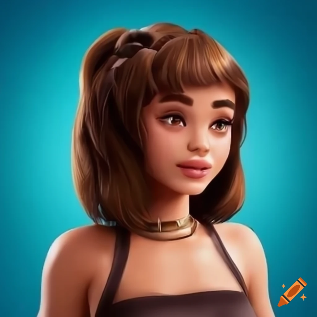 Fortnite Character Skin With Brown Shoulder Length Hair On Craiyon 9353