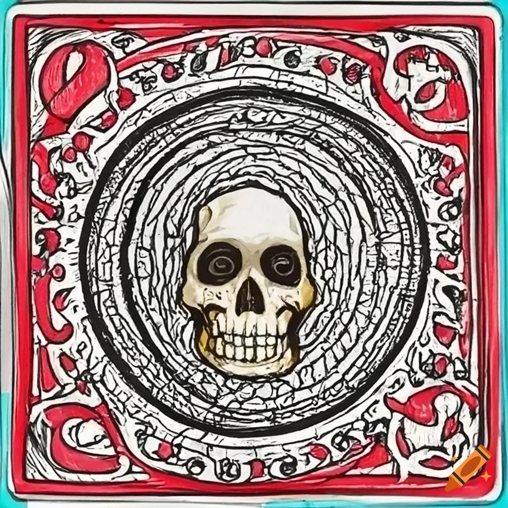 symbol of knowledge and death on a card