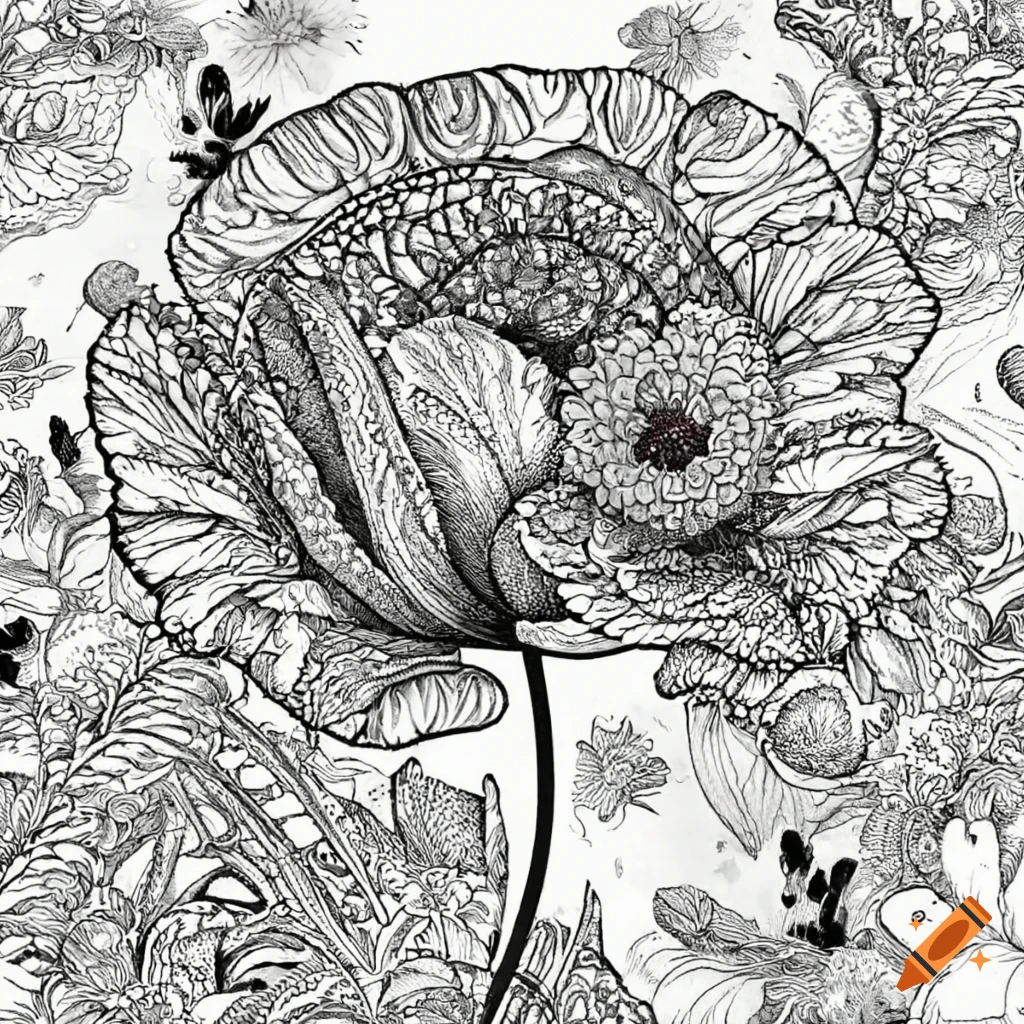 Jellyfish, coloring page, mandala, black and white, thick lines, high ...
