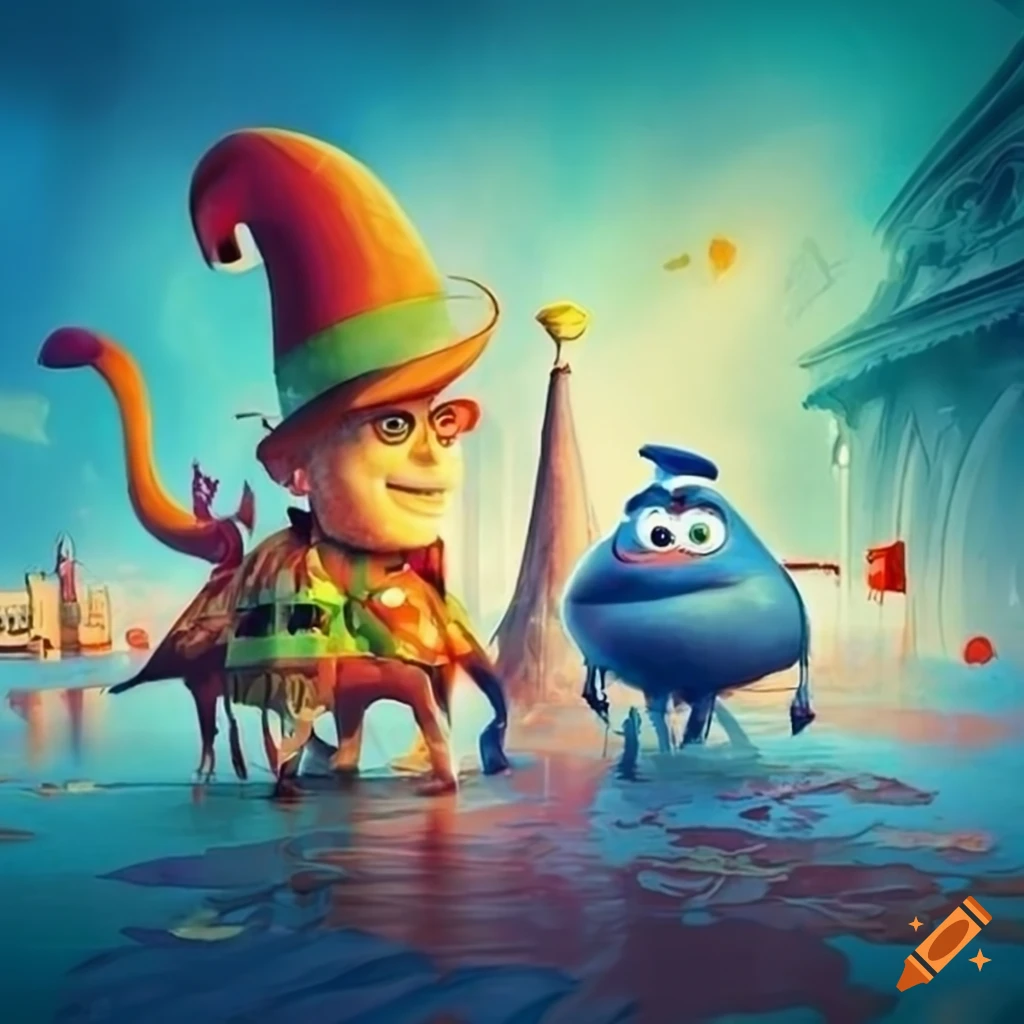 Pixar poster featuring Venice