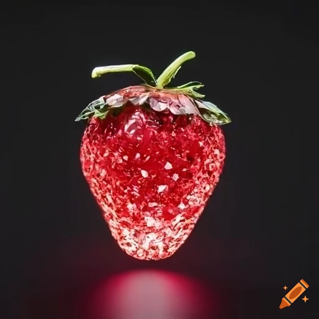 Strawberry on a white background on Craiyon