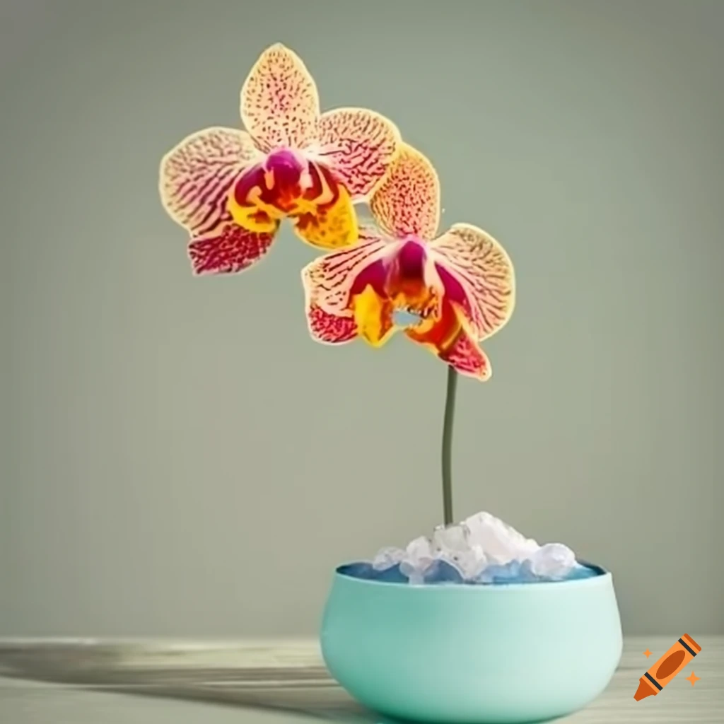 orchid-flower-with-sea-salt-on-craiyon