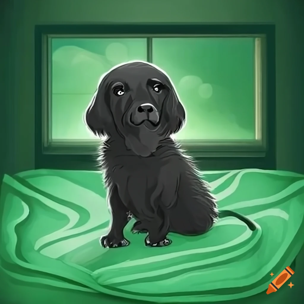 Dog looking out the window