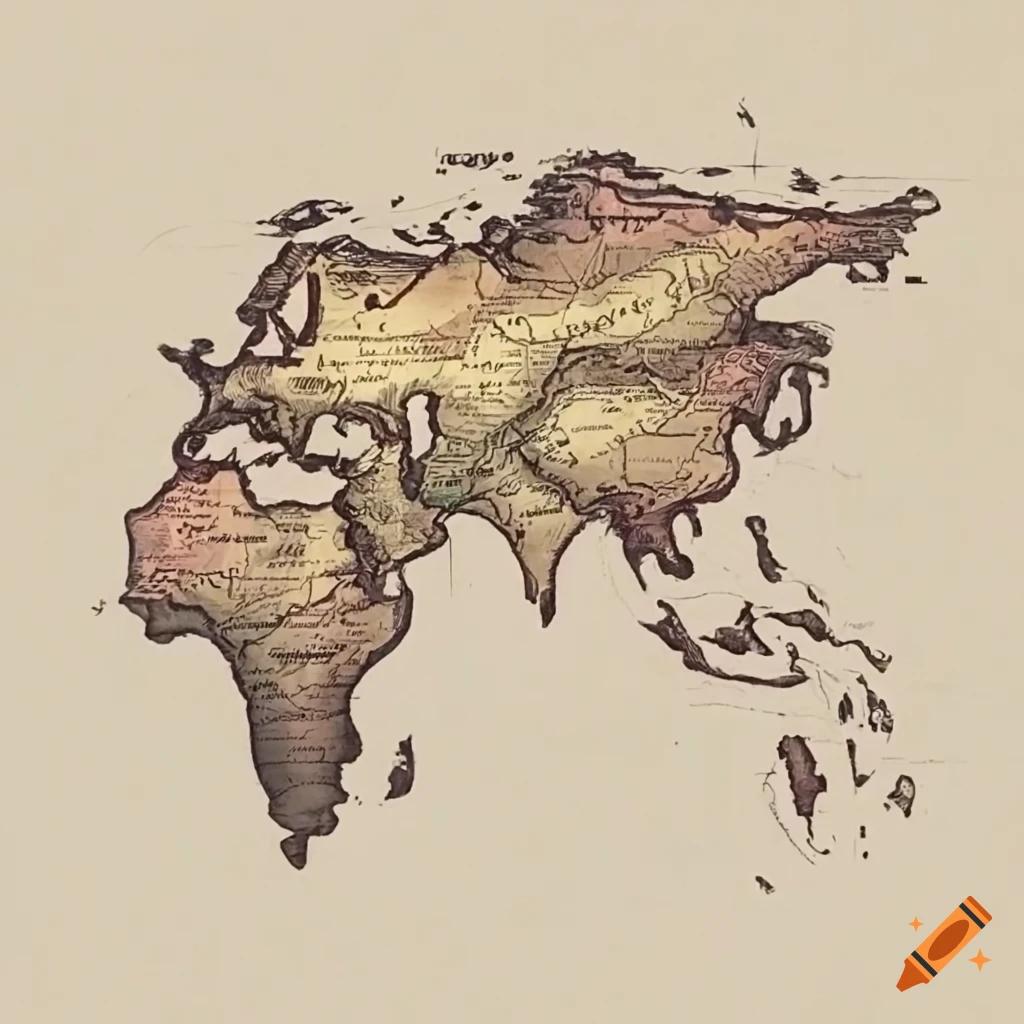 World Maps Prints | Color activities, Map print, Map