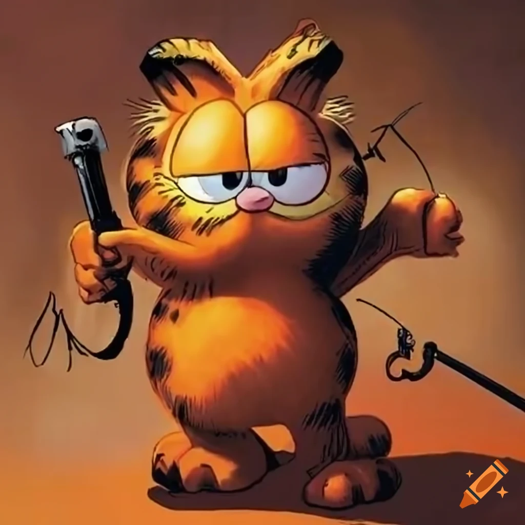 garfield-in-a-western-graphic-novel-on-craiyon