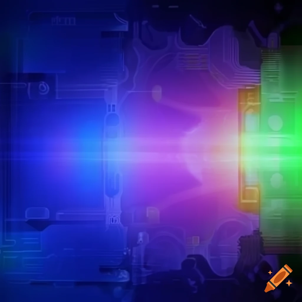 Vibrant and colorful powerpoint background for artificial intelligence