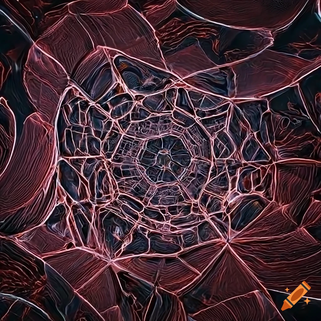 Sci-fi voronoi wallpaper with geometric patterns on Craiyon