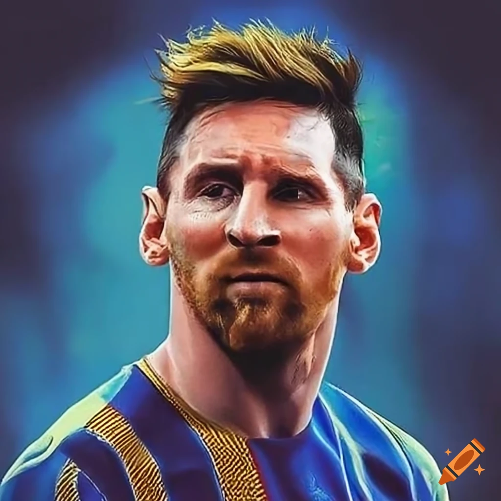 Realistic picture of lionel messi on Craiyon