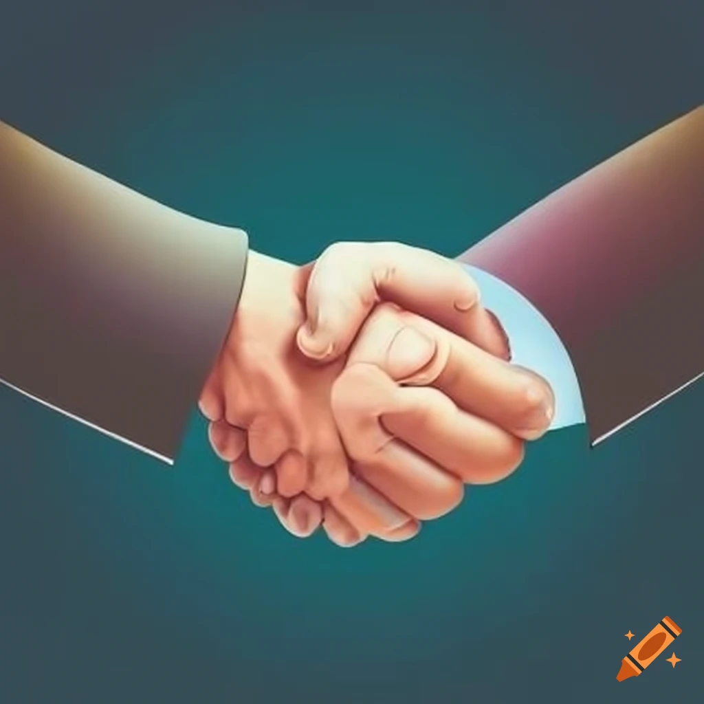 symbol of job acceptance with shaking hands
