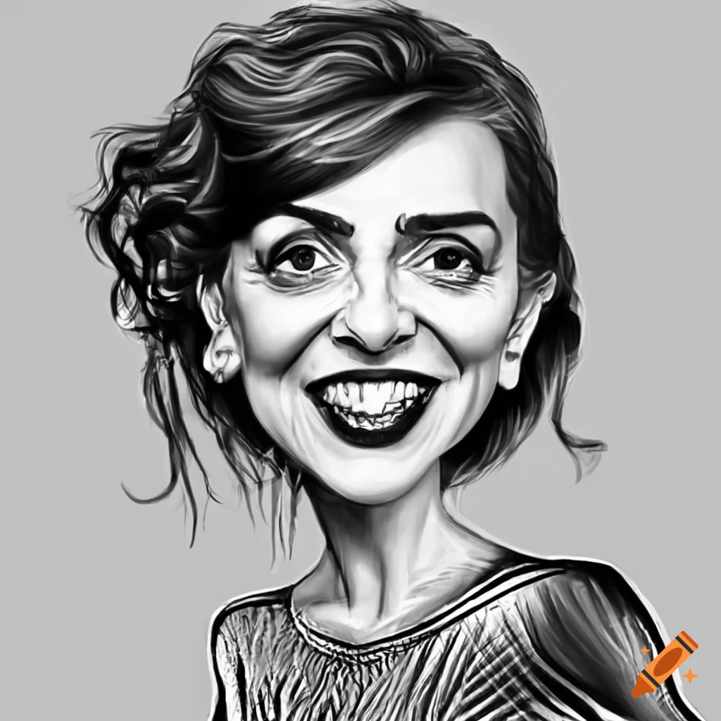 caricature-of-spanish-writer-dulce-chac-n-on-craiyon