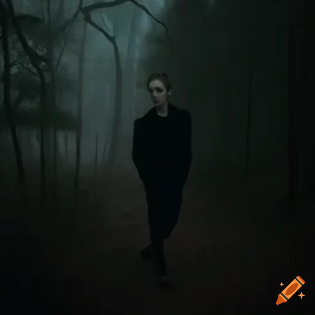 eerie trail cam recording with Edward Cullen
