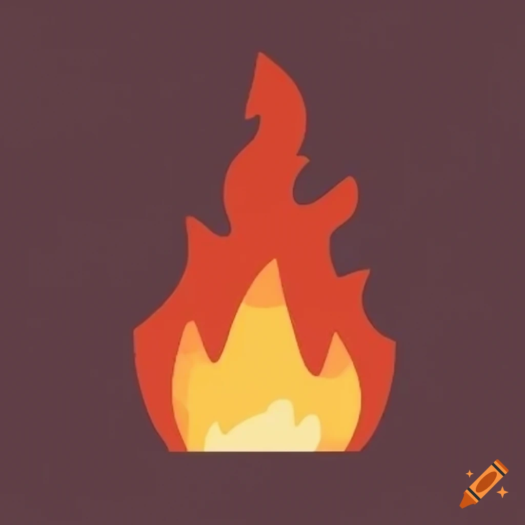 minimalistic fire emoji