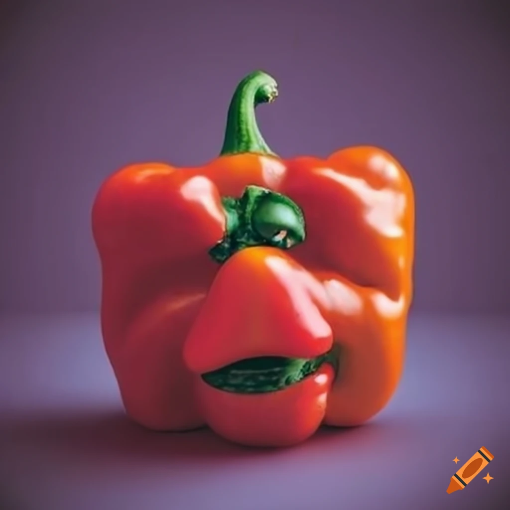humorous-red-bell-pepper-with-a-face-on-craiyon